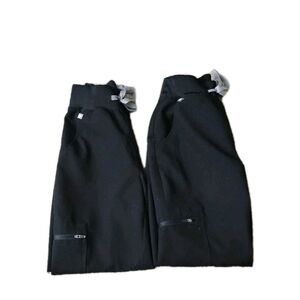 LOT of 2 Figs Tech Collection Scrub Pant Jogger Black Women's Size XXS/Petite